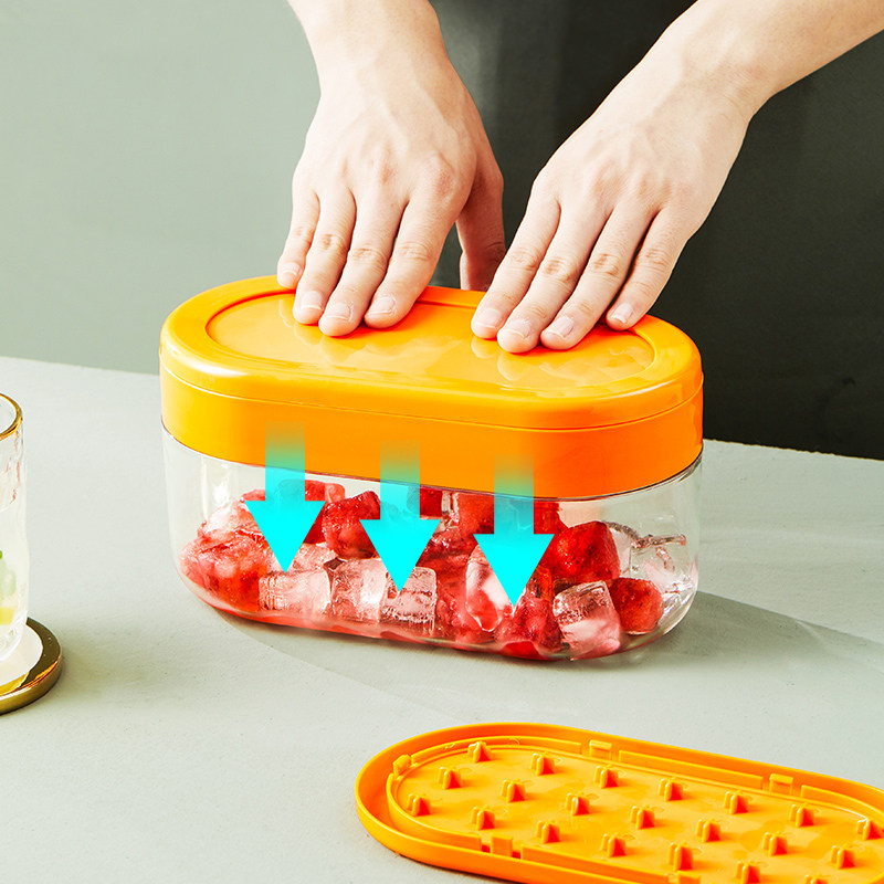 Poetry Constant Ice Cubes die press ice lattice Silicone Food Grade Home Ice-making Box Ice Storage Box Ice Cubes of Ice Cubes