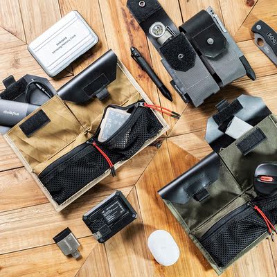 The Lewhisper Urban Exploration Bag in-bag accessory series can stick the secondary bag EDC expansion storage bag with a partition