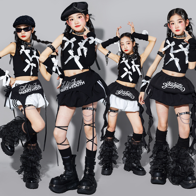 Girls' Jazz Dance Costumes, Kidsren's Street Dance Performance Clothes, Kidsren's Street Show Fashion Clothes, Girls' Performance Suits Girls' Jazz Dance Costumes, Kidsren's Street Dance Performance Clothes, Kidsren's Street Show Fashion Clothes, Girls' Performance Suits