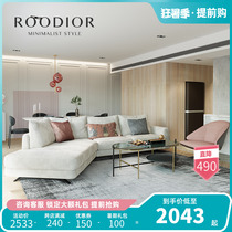 Judeo Nordic light extravagant sofa cloth art L type down modern minimalist style net red inset designer