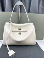 Серебряная пряжка-средний белый 35см [гладкая] натуральная кожа