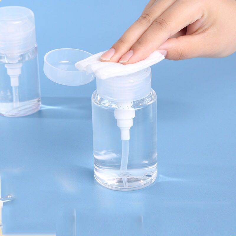 Facial Moisturizing Makeup Remover Water Press Bottle Press Bottle Empty Bottle Makeup Remover Cotton Cosmetics Makeup Moisture Bottle Press Type