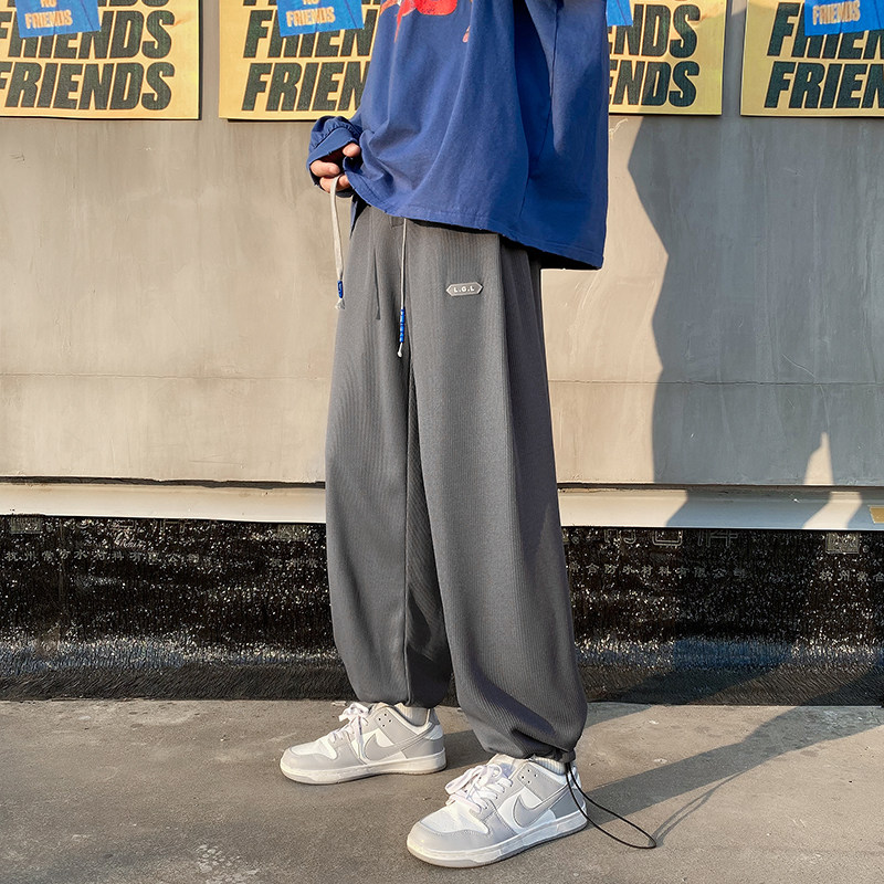 Nanyhsugoo large size beam feet drawing rope casual pants Mr. Groupe original shop PEACEMARKET