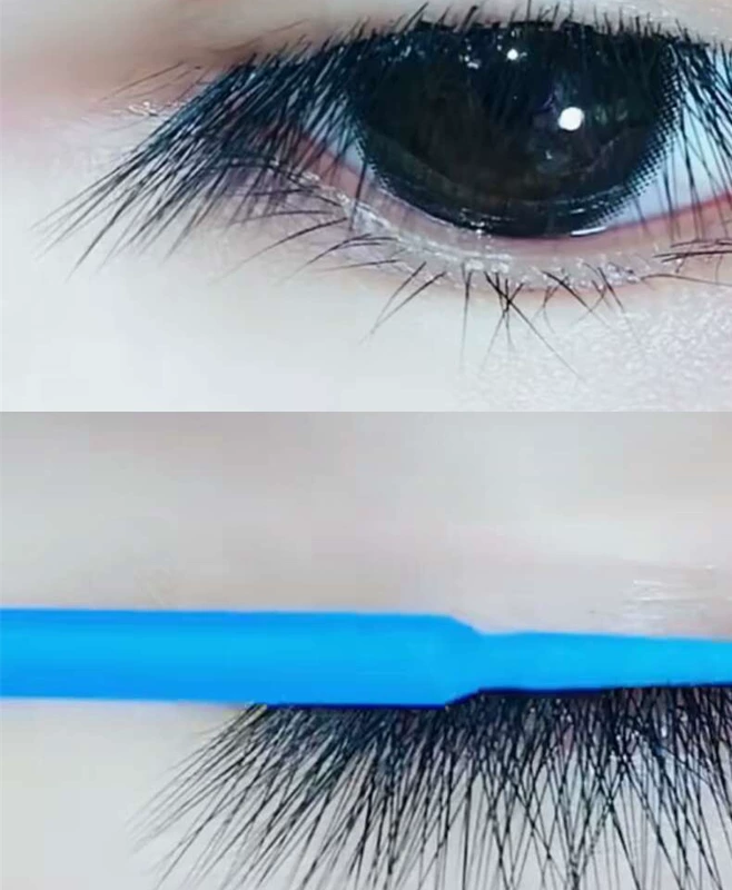 Khá ghép lông mi Bé tóc thẳng hỗn hợp Làm đẹp lông mi Trồng lông mi giả Air Flat Single Water Chồn mô phỏng - Lông mi giả mi giả 3d