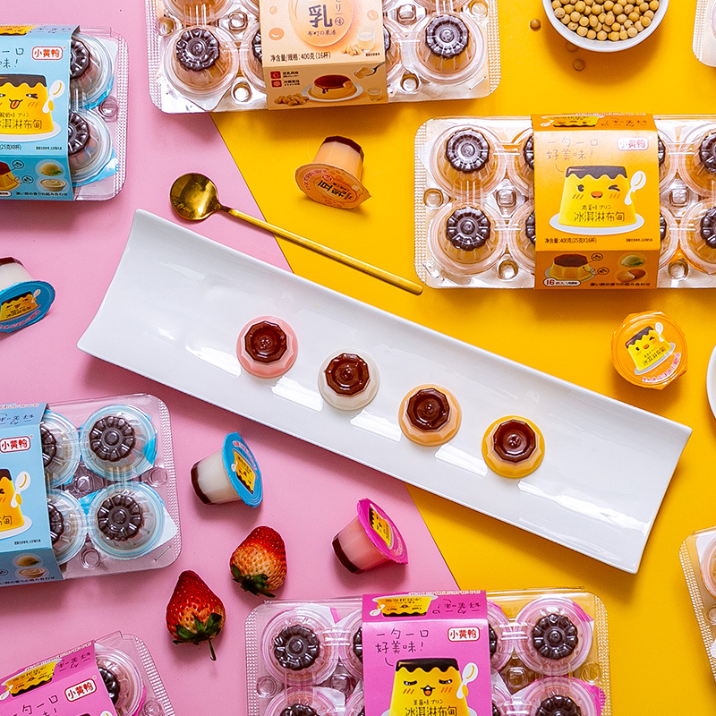 Little Yellow Duck Assorted Juice Jelly Pudding Kids Snack Egg FlavorEd Bear Ice Cream Buden Snack Food