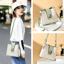 European station small bag women's 2021 new casual fashion bucket bag large capacity Joker diamond shoulder messenger bag