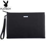 Chính thức khái quát Playboy nam Túi xách Stakes Mobile Bag Men là lớn dung lượng Envelope Bag Hand Bag Da