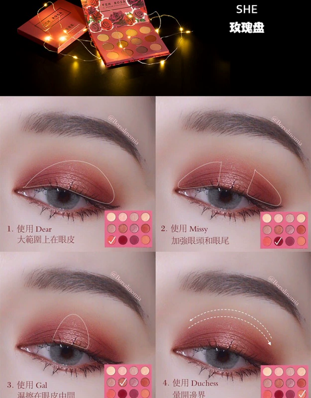 Colourpop Kara bong bóng mắt đĩa cp hoàng hôn đĩa có xin vui lòng tăng món ăn nói chuyện ngọt ngào - Bóng mắt