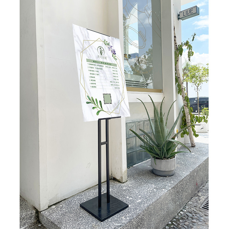 Beauty Salon Price List Display Cards Customized Medecor Price Table Standing Floor Display Bracket-Taobao