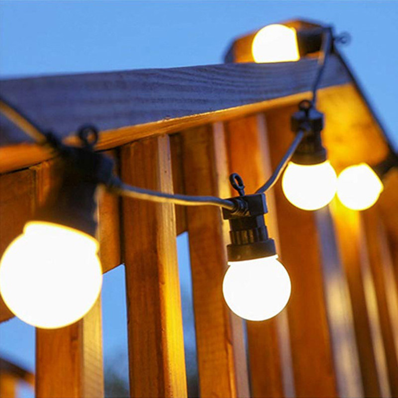 LED Outdoor Decoration Waterproof String Lights Garden Garden Lantern String Balcony Hanging Lights Household Yard Arrangement Small Light Bulbs - Taobao