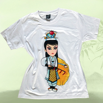 Fang Ji hand-painted T-shirt opera Yue Opera Lu Wenlong cartoon Q version cotton