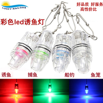 11cm Bait Fishing Light Fishing Light Deep-sea Lake River Night Fishing LED Poly Fish Lantern Fish Cage Light Shrimp Cage Lamp Regular Light Manual