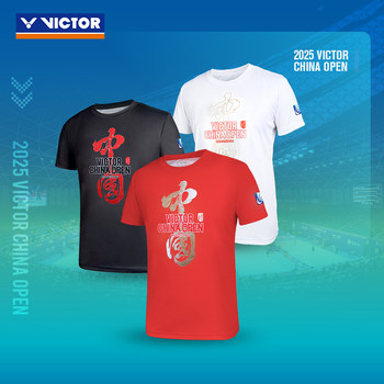 Victor Victory Badminton Wear 2025 China Open Series Sports Short-Sleeve T-Shirt Tco2501