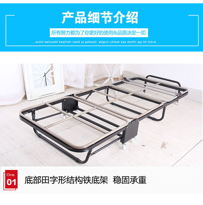 Gấp giường giường đơn văn phòng ăn trưa giường ngủ bằng gỗ giường xốp tấm ba vô hình cho giường phụ - Giường giường tầng ngôi nhà