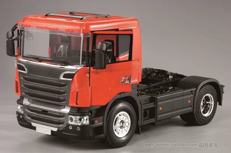 Новый продукт 1/14 модели дистанционного управления, головка швабры, Scania R620, средней высоты, двухосевая головка швабры, дверь грузовика открывается
