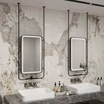 Boom bathroom luminous makeup mirror ceiling hanging mirror hotel B&B bathroom washbasin custom mirror