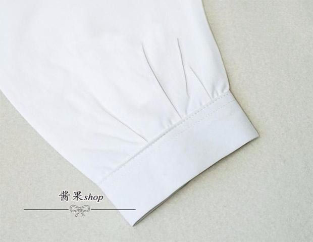 Nữ sinh trung học Nhật Bản Maru JK búp bê bông cổ áo khách sạn dễ thương dụng cụ ngắn tay áo sơ mi trắng nữ mềm mại mẫu áo sơ mi nữ đẹp 2021