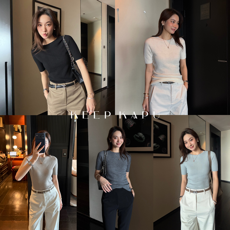 Reliable Keep Kapu 120S Yangzi Yarn 18-Gauge Island Machine-Woven Seamless Pure Wool Water Ripple Knit Sweater Reliable Keep Kapu 120S Yangzi Yarn 18-Gauge Island Machine-Woven Seamless Pure Wool Water Ripple Knit Sweater