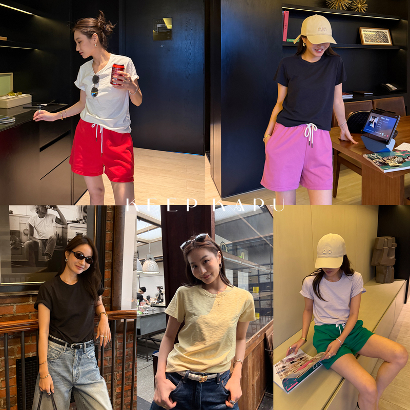 Reliable Keep Kapu Ice Silk Tee Xinjiang Long-Staple Cotton Solid Color Round Neck Top Casual Regular Shoulder Short Sleeve T-Shirt