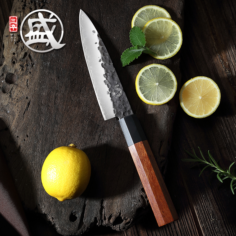 Three Japanese water-containing fruit knife home forge with knife with multiple use knife melon and fruit knife peel knife paring upscale small knife