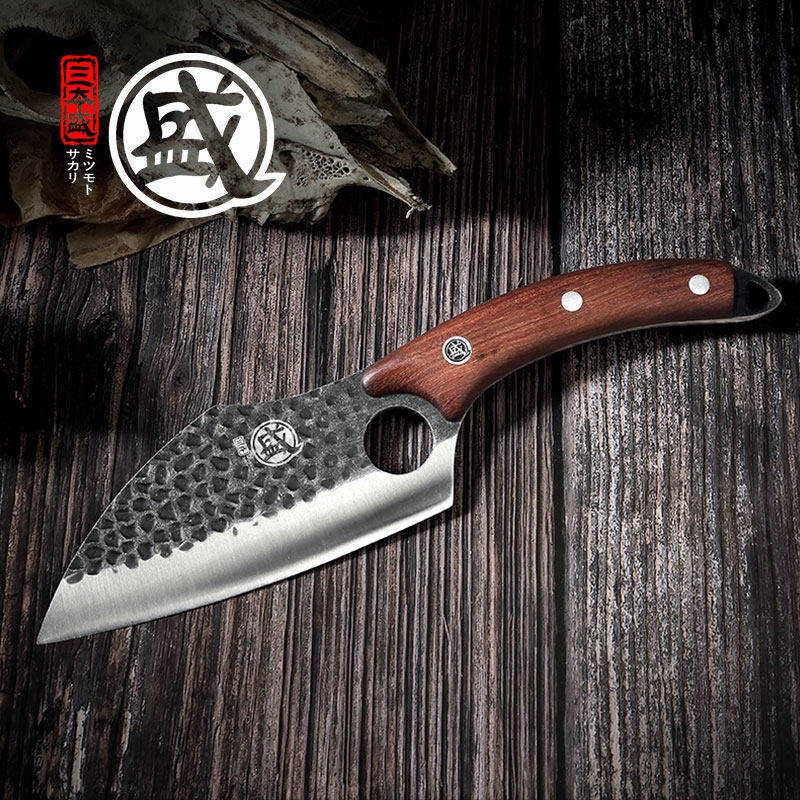 Japanese hand forged fish knife Boning knife Split meat cleaver Cut fish kill fish knife Slaughter knife San Ben Sheng Vietnamese knife