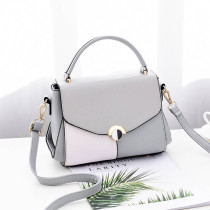 Stitching contrast color small square bag 2021 spring and summer on the new womens handbag Korean version of the girl messenger shoulder bag