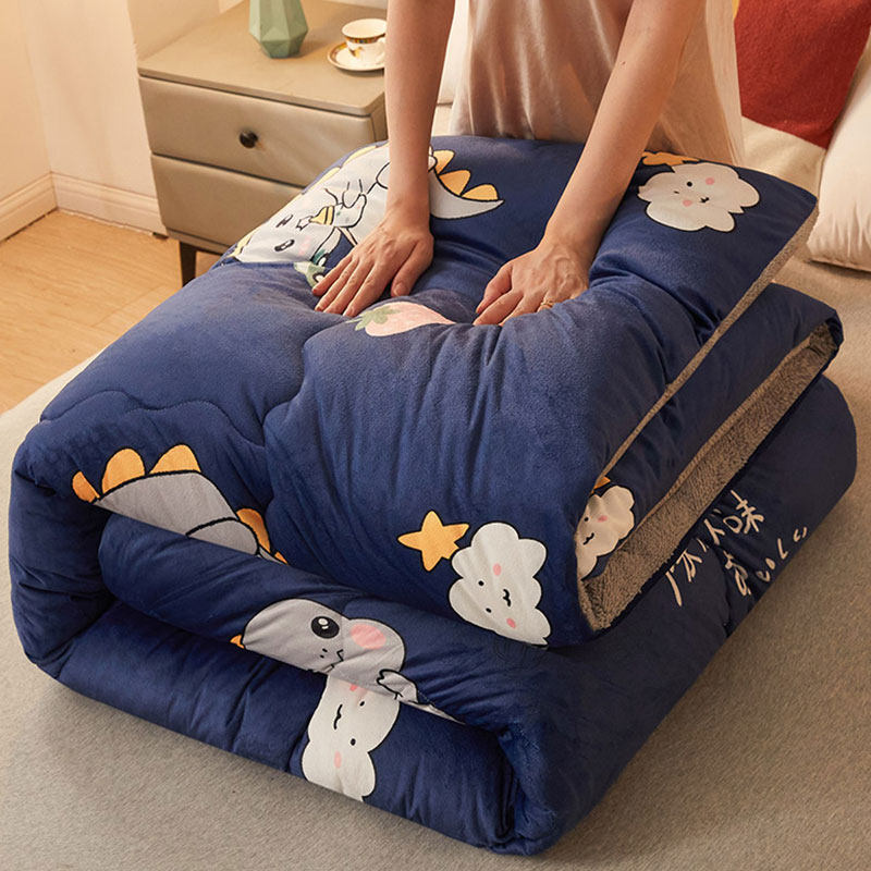 If vegetarian 10 catty lamb suede quilt winter quilt core warm thickened single double spring and autumn dormitory student quilted quilted quilt