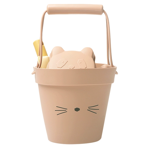 Дания Ли*деревянное силиконовое пляжное ведро дети скандинавские инструменты для копания песка ins детская лопата копает почву, играя с песчаным динозавром