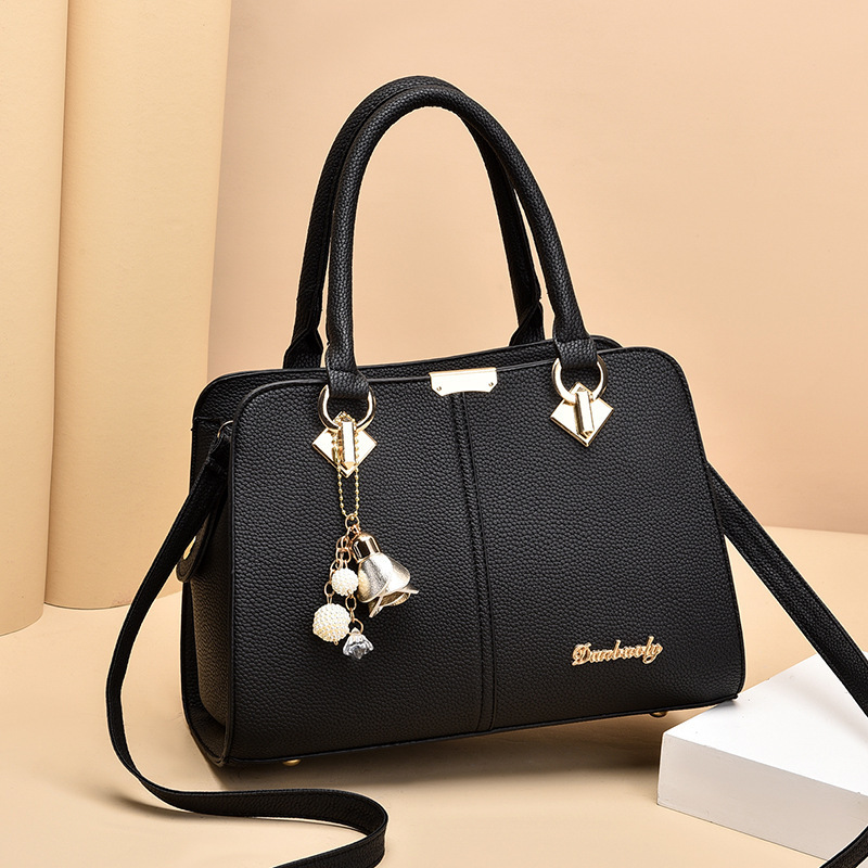 Bags for Women 2023 New Fashion Solid Color Versatile Middle-Aged Mother Bag Large Capacity Handbag Shoulder Crossbody Bag Trendy