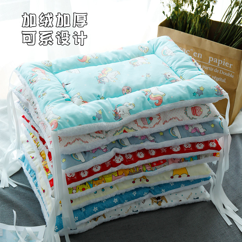 Lacing Fixed Cat Mat All Season Universal Winter Warm Dogs Sleeping Mat Pets Cotton Cushion Cat Cage Mat Dog Mat