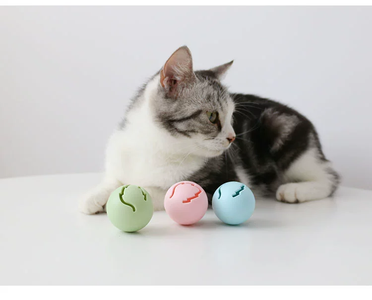 [3 Pack] Cat Toy Ball Bell Ball Kể từ Hi Cat Mint Ball Pet Toy Ball Cat Ball Funny Cat Ball - Mèo / Chó Đồ chơi