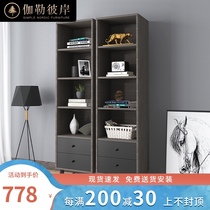 Nordic very modern bookcase Simple bookcase Small apartment single door double door storage display bookcase bookcase C04