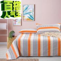  Xiyuan Square cotton old rough m cloth four seasons universal single sheets pillowcase sheets three-piece set