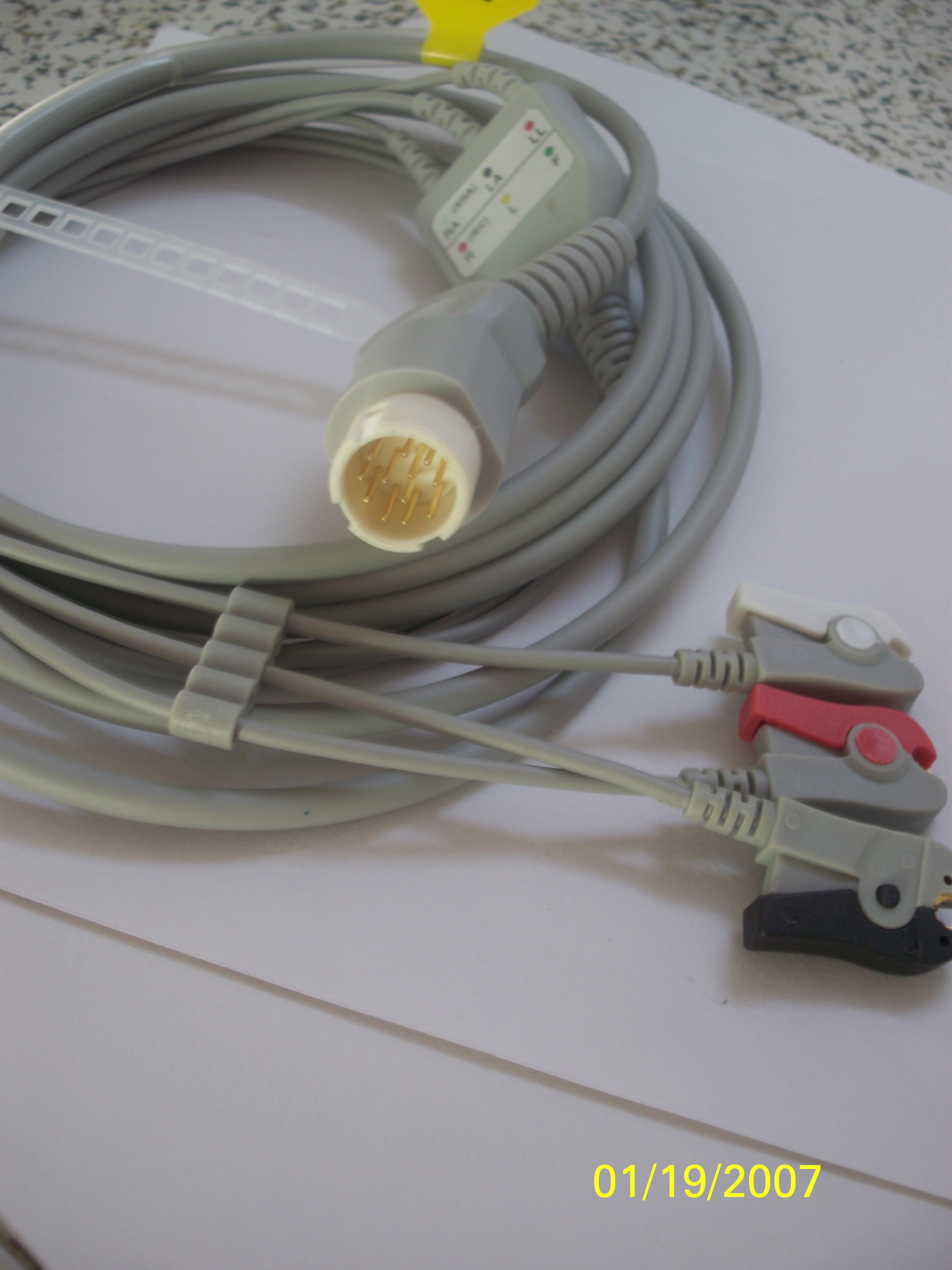 兼容适用于T5 t6 T8iMEC 8 10 12监护仪心电导联线 心电导联线电