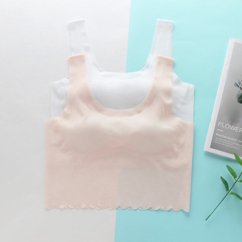 Seamless girl underwear development period girls junior high school students high school big children's bra students summer thin vest