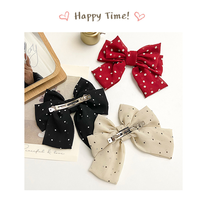 Women's Cute Simple Style Bow Knot Alloy Cloth Hair Clip display picture 9