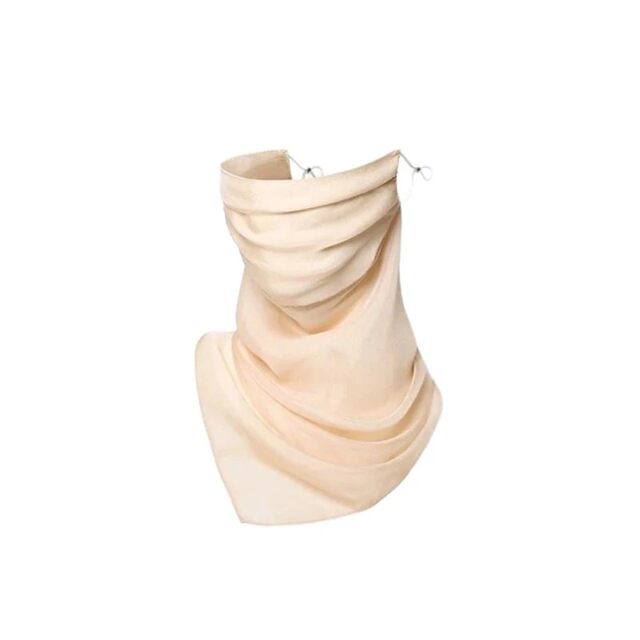 Mulberry silk veil summer outdoor sun protection ບາງໆ cycling mask spun yarn sun protection neck scarf face covering face towel