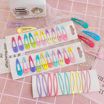 Dripping oil hairclip candy color bangs side clip Korean ins clip headdress girl hairpin simple sweet bbclip