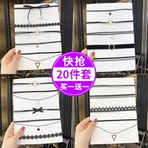 Korean choker choker female dark neck chain simple neck chain temperament short collar neck accessories neck strap