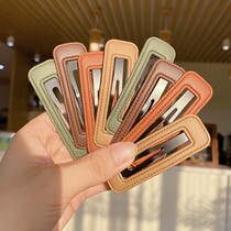 Hairclip womens summer head hairpin Net red 2021 new side clip headdress temperament bangs bang clip