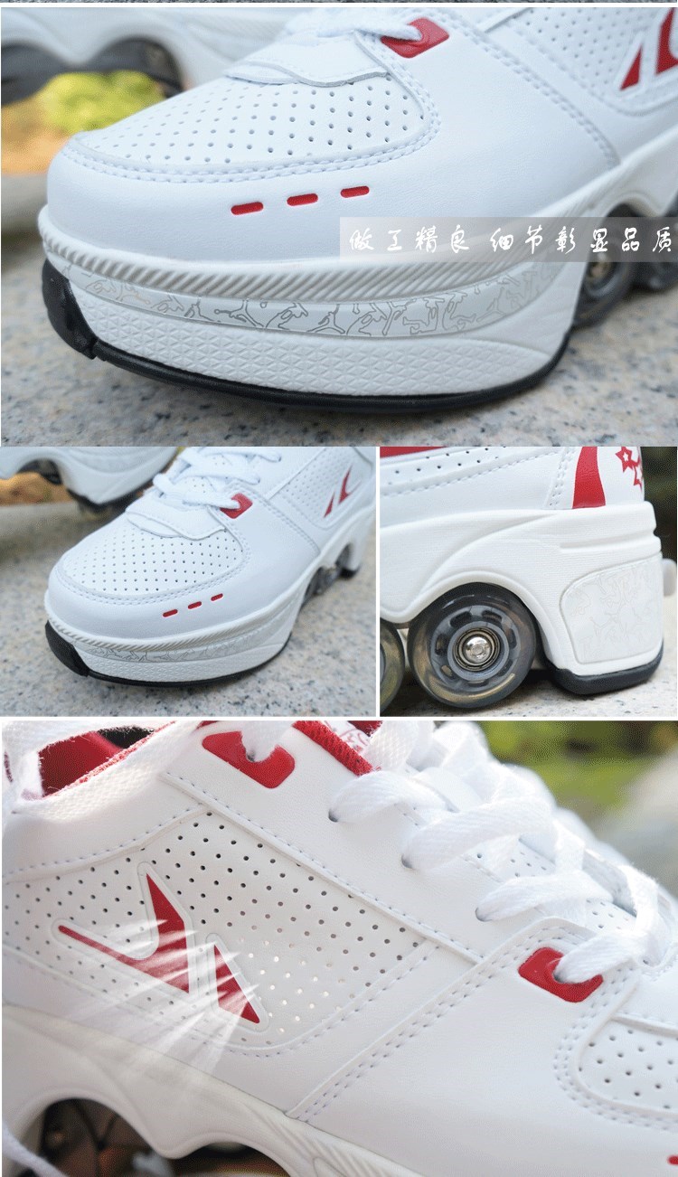 Giày thể thao, bốn mùa, trượt ván, sản phẩm mới, học sinh rung, heelys, cô gái, học sinh, hai bánh, mùa xuân, mùa thu, mùa thu, giày trượt - Trượt băng / Trượt / Thể thao mạo hiểm scooter