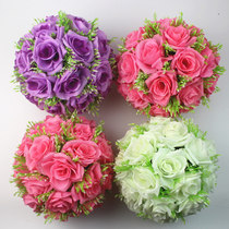 Wedding Celebration SIMULATION ROSE BALL ROAD LEADING CELEBRATION ARRANGEMENT EMBROIDERED BALL OPENING DECORATED PLANT BALL HANG DECORATED SILK FLOWER BALL