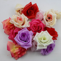 Simulation rose fake rose flower wedding flower wall arch fake flower hand DIY silk flower props decorative flower head