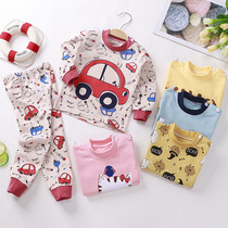  Childrens underwear set pure cotton new childrens warm autumn clothes autumn pants set autumn baby childrens clothing