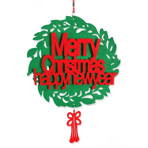 Рождественский декоративный пакет ресторан праздник атмосфера сцены сцены рождественский висящий флаг подвесной украшение и висят крыши