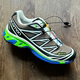 SALOMONXT-6GTXXSSENSE ເກີບແລ່ນ 20 ປີແບບຈຳກັດຂອງ Salomon ສີນ້ຳຕານ ແລະ ສີຂຽວ