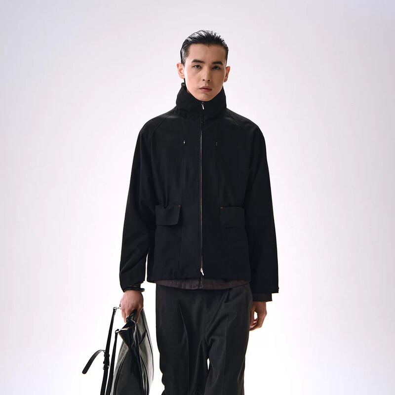 Nouveau Project *Stura Zip Jacket Jacket with Hidden Zipper Hood