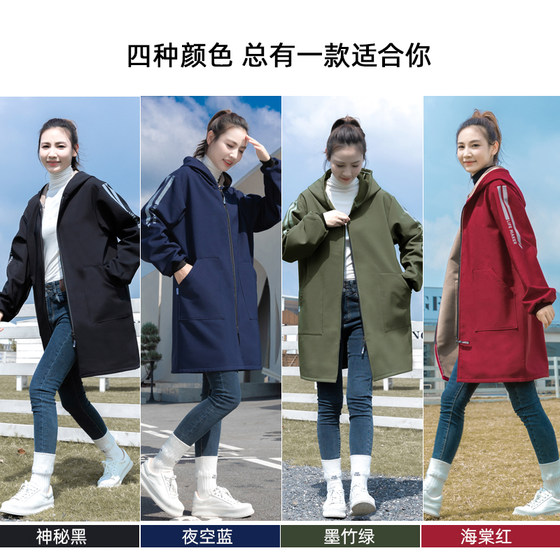 秋冬加绒保暖防风罩衣工作服上班外穿围裙印logo餐饮防污男女通用