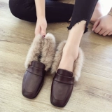 Зимние туфли, флисовая обувь для кожаной обуви, 2020, в корейском стиле