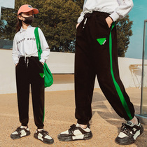 Girl Pants Spring Fall Outside Wearing 2022 new spring Women CUHK Scout Casual Long Pants Spring Dress Children Sports Pants